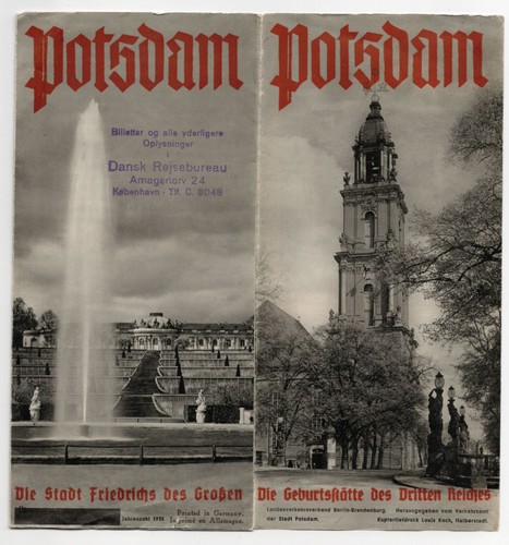 Altes reiseprospekt potsdam - reiseprospekt,